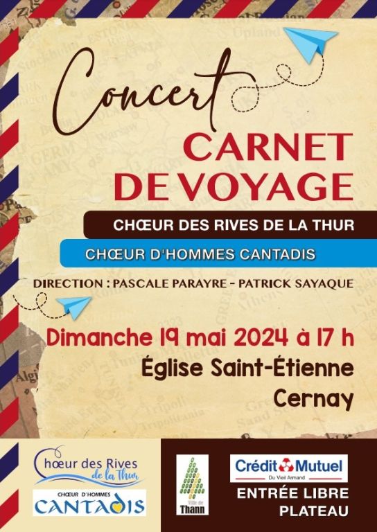 Concert "Carnet de Voyage" à Cernay
