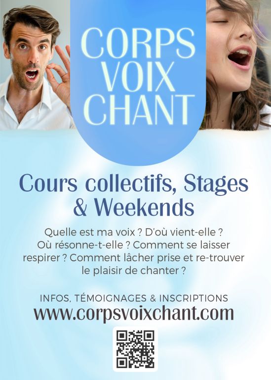 Stage CORPS VOIX CHANT à Bruxelles du 8 au 12  ...