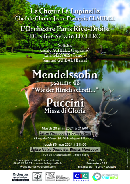 La Lupinelle et l'OPRD pour Puccini et Mendelssohn