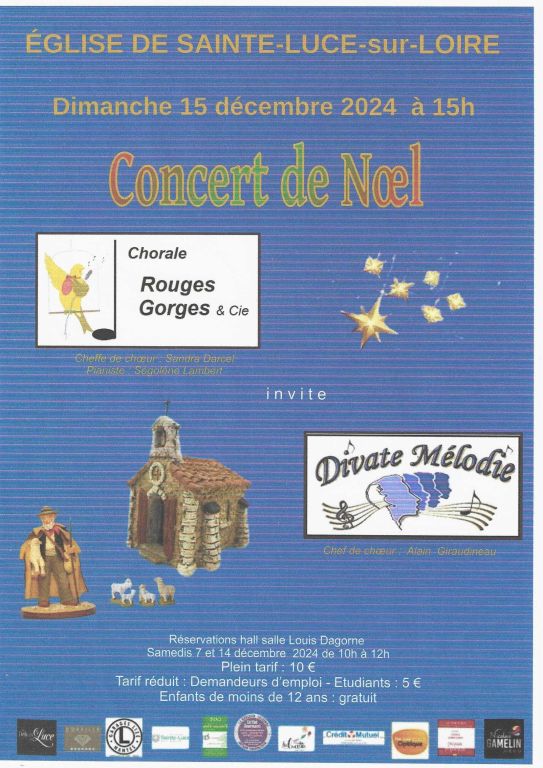 Concert de Noël le dimanche 15 décembre 2024