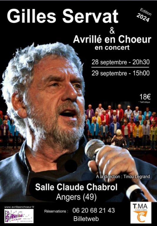 Gilles Servat &Avrillé en Choeur en concert