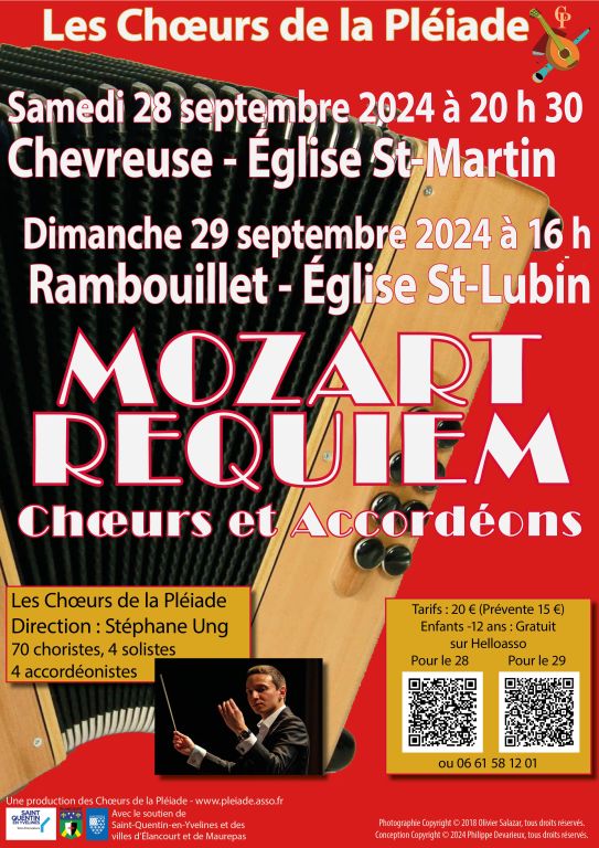 Requiem de Mozart, Chœur et 4 accordéons