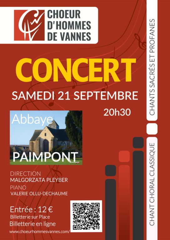 Concert du Choeur d'Hommes de Vannes - Abbaye  ...