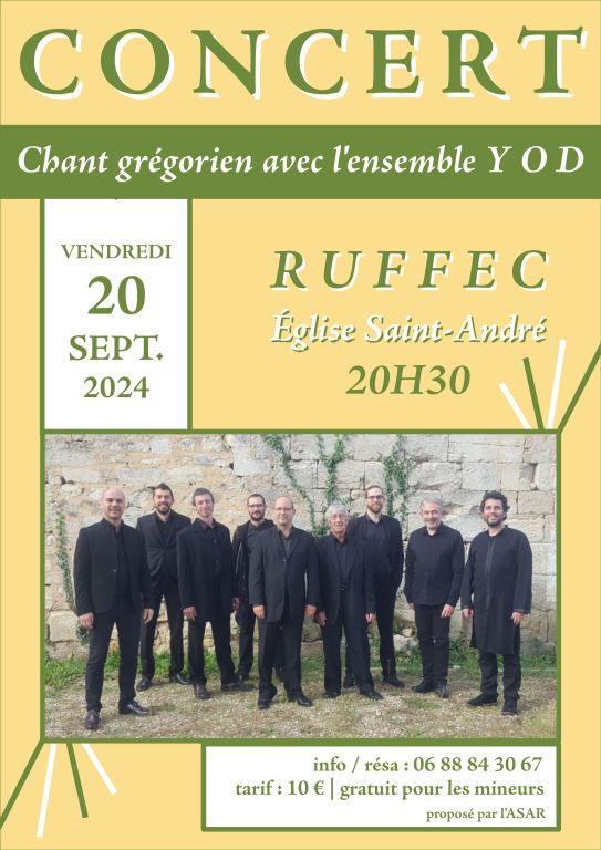 Y O D - chant grégorien pour choeur d'hommes