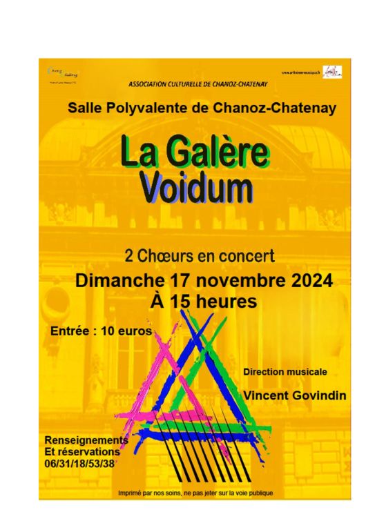 Concert choral à Chanoz-Chatenay avec Voidum e ...