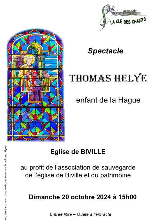 Spectacle "Thomas Hélye, enfant de la Hague"