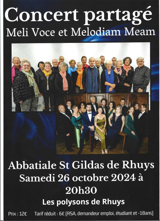 MELI VOCE & MELODIAM MEAM à Saint-Gildas-de-Rhuys