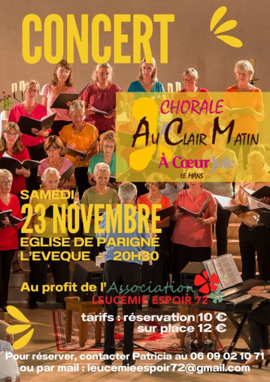 Concert au profit de l'association Leucémie Es ...