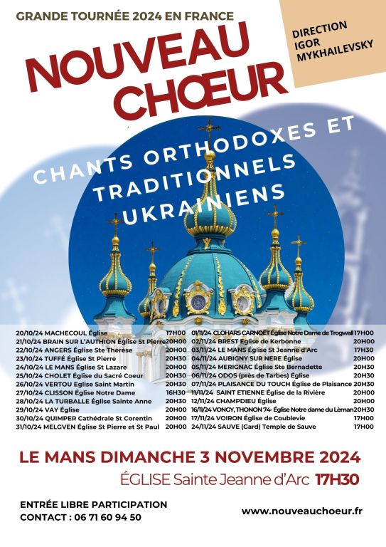 Concert Nouveau Choeur à Le Mans