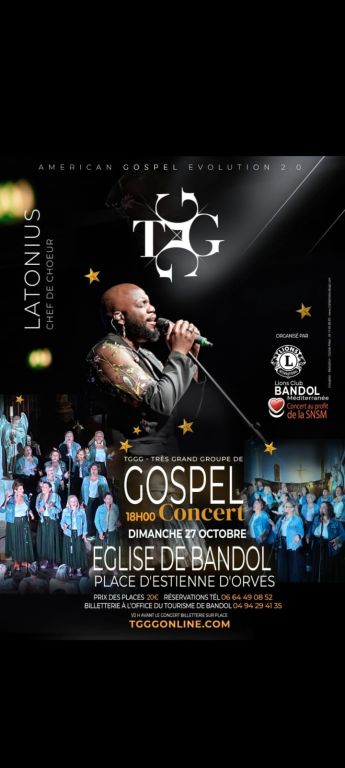 CONCERT TGGG A BANDOL LE 27 OCTOBRE 2024 à 18h