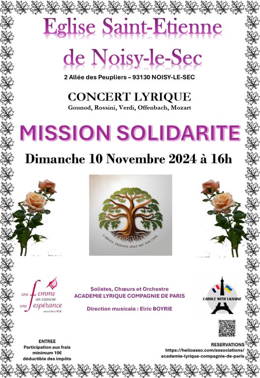 concert lyrique "MISSION SOLIDARITE"