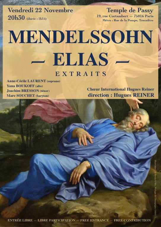 Elias de Mendelssohn - extraits 22 nov Paris