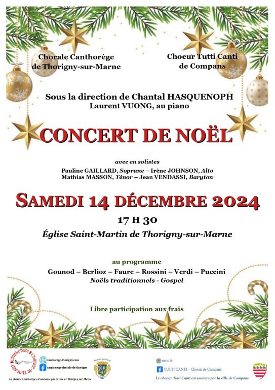 Choeur Tutti Canti - Concert de Noël 2024