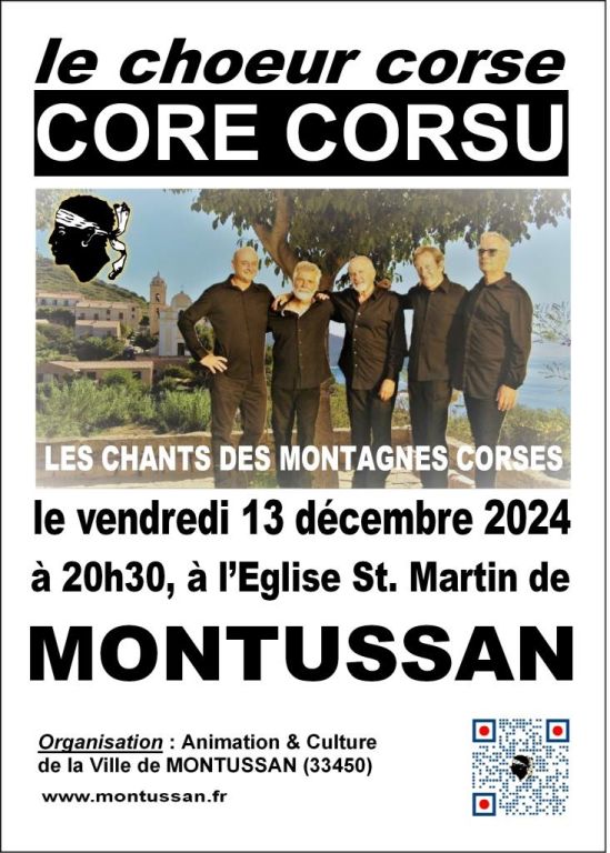 Concert CORE CORSU de polyphonies corses à MON ...