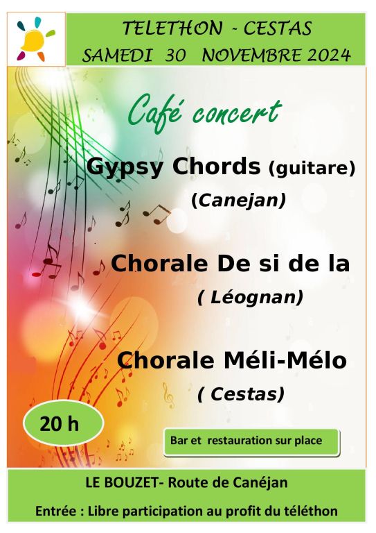 Café concert Téléthon