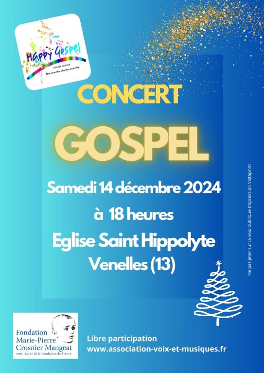 CONCERT DE GOSPEL EN L'EGLISE DE VENELLES