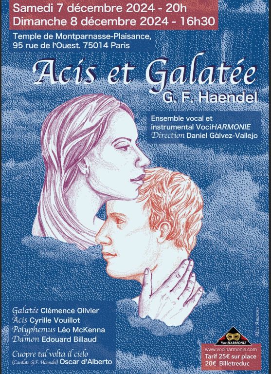 ACIS et GALATEE - HAENDEL - 7 et 8 décembre