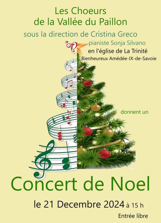 concert de Noël à l'église de La Trinité