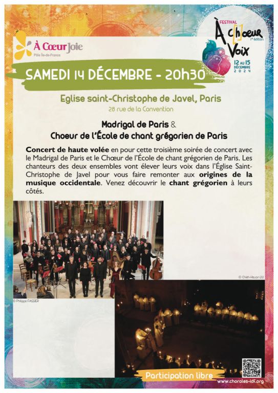 Festival À C(h)œur Voix… de Noël