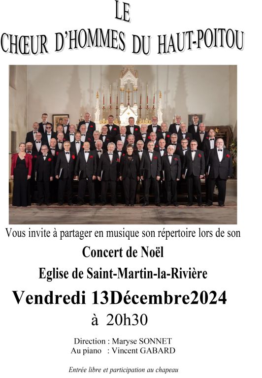 CONCERT CHOEUR D'HOMMES DU HAUT POITOU