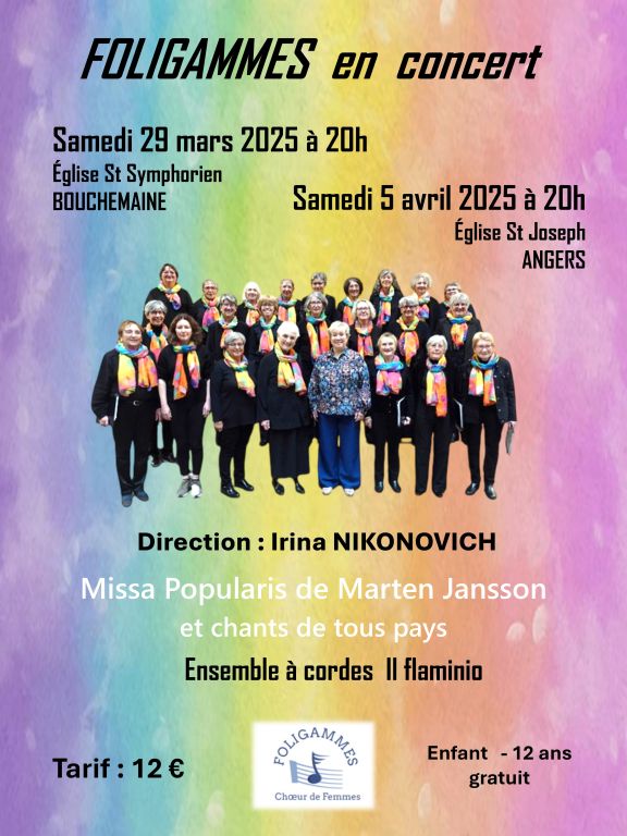 Concert Foligammes MISSA POPULARIS de JANSSON  ...