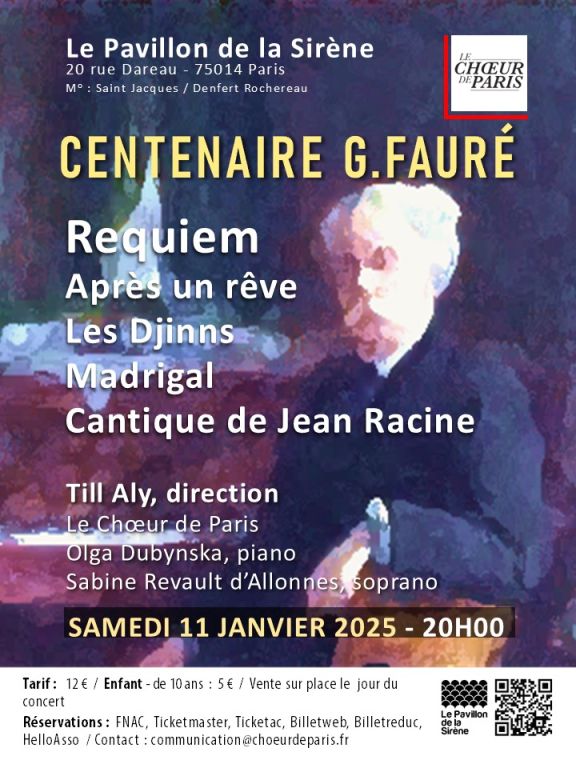 Centenaire Gabriel Fauré