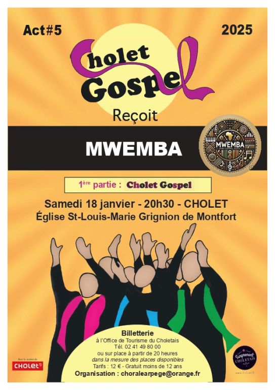 Concert Gospel avec Cholet Gospel en 1ère part ...