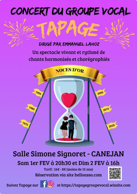 "Noces d'or" spectacle du groupe TAPAGE