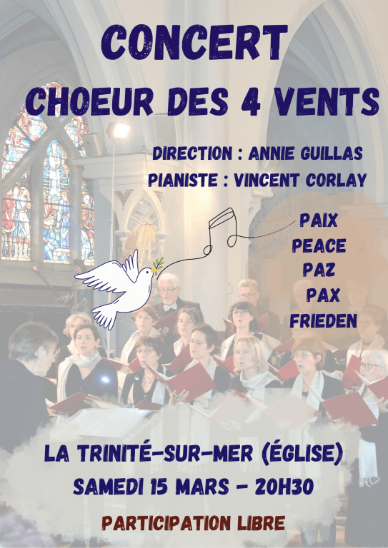 Le choeur des 4 Vents chante pour la Paix !