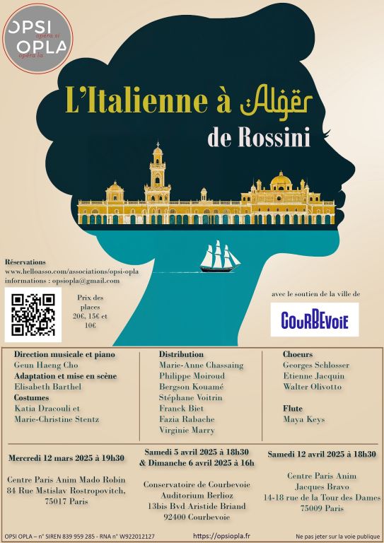 Opéra L'Italienne à Alger de ROSSINI