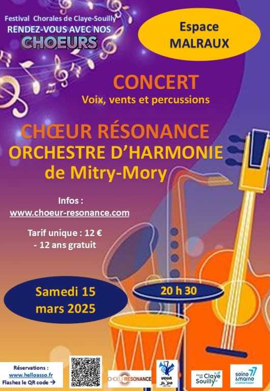 Concert "Voix, vents et percussions"